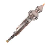 KOMBIUDA B Key Gourd Hulusi Flute for Students, Traditional Chinese Wind Instrument with Copper Plated Body, Portable and Compact Construction, for Practice and On-the-go Musical
