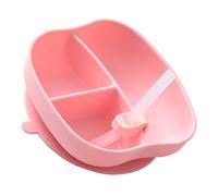 KOMBIUDA Baby Bowls Lids Suction Plate Straw Cup Large Sucker Divided Baby Feeding Plate Easy to Clean Long-Lasting Silicone Material