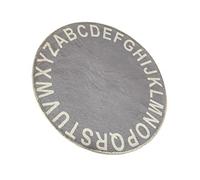 KOMBIUDA Baby Crawling Carpet and Cotton Floor Mat for Infants, Round Alphabet Play Mat with Cushioning, Non-Slip Baby Room Rug for Boys and Girls, Soft Educational Floor Cushion