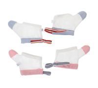 KOMBIUDA Baby Thumb Sucking Stop Gloves and Finger Sucking Corrector for Infants, Soft Breathable Cotton Thumb Guard Mittens Wrist Band, Anti-Scratch Therapy for Boys and Girls, 2 Pairs M