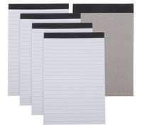 KOMBIUDA Back to School Party 5 Books Portable Notepad for Memo with 25 Sheets Each, Paper Writing Tablet Notepad Tear, Simple and Fashionable Design, for Students and Staff