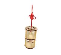 KOMBIUDA Bamboo Cage Portable Container for Insects Smooth Edges Natural Bamboo Design Encourages for Grasshoppers Creatures