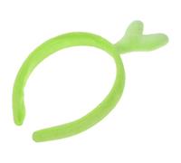 KOMBIUDA Bean Sprouts Headband for Women, Green Soft Fabric Hairband with Cute Seedling Design, Birthday and Valentine’S Day Party Accessory for Adults