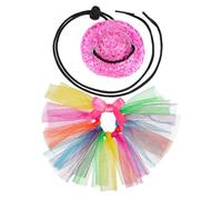 KOMBIUDA Bearded Dragon Costume Small Pet Lizard Outfit with Hat and Tutu Skirt for Halloween Christmas Thanksgiving Party Photo Props for Reptiles and Geckos