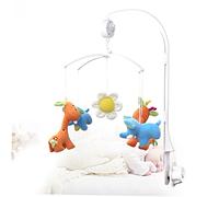 KOMBIUDA Bed Bell Bracket Crib Bell Holder Abs Plastic Hanging Toys for Play Mat Boys and Girls Music Box Rotate Arm
