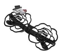 KOMBIUDA Black Skull Eye Glasses for Women Stylish Plastic Costume Accessory Photo Prop Unique Sunglasses for Valentine's Day and Street Photography