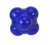 KOMBIUDA Blue Reaction Ball for Agility Training Medium Difficulty Six Sided Silicone Ball for Hand Eye Coordination Development and Reflex Improvement in Sports Training