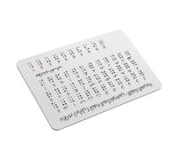 KOMBIUDA Braille Alphabet Practice Board with Raised Dots for Visually Impaired Learners Portable Braille Study Tool for Independent Learning Education Aid for Schools and Home Use