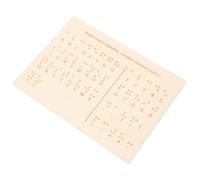 KOMBIUDA Braille Learning Board for Blind Tactile Aids Blind People Teaching Board Low Vision Gifts