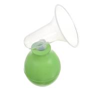 KOMBIUDA Breastmilk Collector Manual Hand Pump for Nursing Moms Soft Suction Breastfeeding Sucker Green Horn Portable Breastfeeding Supply