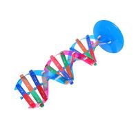 KOMBIUDA Buildable Double Helix Dna Model Kit Structure for Classroom Science Teaching Stem Tool with Fade-resistant Colors DIY Genetics Learning for Students and Families