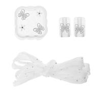 KOMBIUDA Butterfly Pattern Usb-c Cable Protector Sleeve for Charger Soft Clear Wire Saver Case Drop-resistant Data Cable Cover Power Adapter Protector for Charging Cords