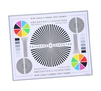 KOMBIUDA Camera Lens Calibration Card Lens Test Chart for Quick Deployment Indoor Outdoor Security Monitoring Durable Accurate Image Assessment Tool for Focus Alignment
