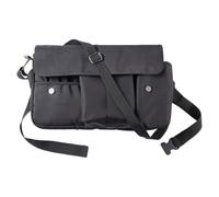KOMBIUDA Canvas Cosmetic Makeup Bag with Belt Strap, Convenient Classification and Easy to Open and Close, Creative Design Makeup Brush Organizer for Travel and Daily Use