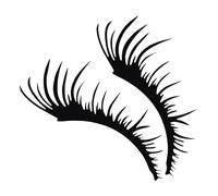 KOMBIUDA Car Headlight Eyelashes Stickers 1 Pair with Easy Removal Feature Waterproof Suitable for Car Exterior