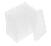 KOMBIUDA Card Storage Box Transparent Japanese Style 8pcs Small Plastic Organizer for Professional Settings and Playing Card Storage