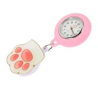 KOMBIUDA Cartoon Nurse Pocket Watch Portable Clip Watch Movement for Nurses Student Essentials Random Style