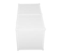 KOMBIUDA Cat Litter Box Splash Guard Enclosure Modular Panel Connector High Wall Pee Shields Clean for Open Top Litter Box Privacy Screen White