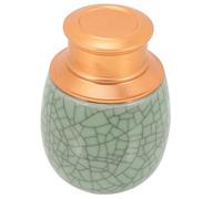 KOMBIUDA Ceramic Pet Ashes Urn Medium Wear-resistant Dog and Cat Memorial Keepsake Box for Ashes Storage with Smooth Surface for Custom Engraving and Bereavement Remembrance