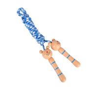 KOMBIUDA Children's Wooden Skipping Rope Set 2 Pcs Soft Tangle Sturdy Cartoon Handle for Boys and Girls Adults