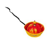 KOMBIUDA Chinese Asian Emperor Hat with Ponytail Colorfast Royal Role Play Headwear for Adults Sturdy Ancient Costume Cap for Stage Performance and Cultural Cosplay Events