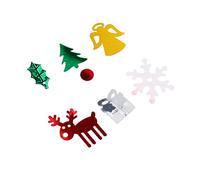 KOMBIUDA Christmas Confetti Mix with Angel Snowflake Reindeer Shapes Glitter Sequins for Party Decorations Festive DIY Craft Accessory to Enhance Holiday Atmosphere