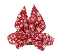 KOMBIUDA Christmas Pet Collar Bow Tie Detachable Buckle Design Safety Cat Kitten Collar for Dogs Xs Breathable Cozy Holiday Party Accessory