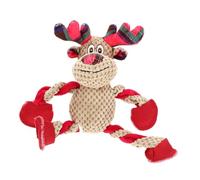 KOMBIUDA Christmas Santa and Reindeer Squeaky Dog Interactive Chew Plush for Pet Play and Holiday Fun Lightweight and Multi Functional Dogs