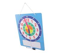 KOMBIUDA Clock Study Supplies Teaching Clock for Boys and Girls Learn to Tell Wipe Clean Surface for Home School Classroom Party