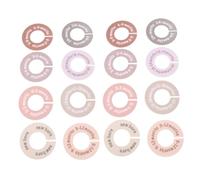KOMBIUDA Closet Organizer Dividers Plastic Round Nursery Markers for Clothing from Newborn to Months Space-Saving Lightweight Closet Separators for Easy Monthly Clothes Identification