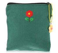 KOMBIUDA Compact Mini Sanitary Napkin Bag with Chain Small Storage Pouch for Earphones Coins and Cards Portable Fresh Style Coin Purse for Travel and Everyday Use Random Color