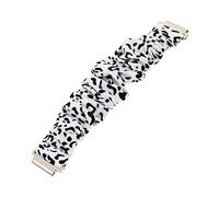 KOMBIUDA Compatible with Samsung Watch Active Scrunchie Watch Band Stylish Leopard Print Replacement Strap for Women Easy to Install and Fashionable Accessory for Elevating Your Style