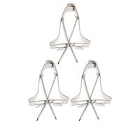 KOMBIUDA Copper Bird Fruit Holder Clips and Easy to Install 3pcs Sturdy Cage Food Holder with Strong Bite Force Vegetable and Fruit Feeder Accessory for Parrots and Small Birds