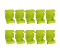 KOMBIUDA Corrugated Board Boxes 10pcs Shipping Boxes for Small Business Mailing Green Tape-Free Assembly Sturdy