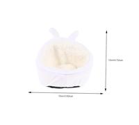 KOMBIUDA Cozy Plush Hamster Nest Small Pet Hideout Warm Guinea Pig Bed Soft Cotton Sleeping Cave for Winter Comfort and Security