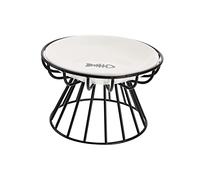 KOMBIUDA Creative Ceramic Cat Feeder Set Elevated Puppy Bowl with Iron Stand for Cats Dogs Practical Design for Comfortable Dining Experience