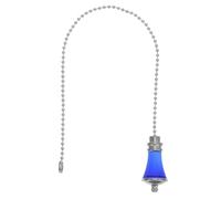 KOMBIUDA Crystal Fan Pull Chain Extension with Dazzling Glass Prism Ball Vintage Decorative Pendant for Ceiling Fan Light Retro Style Pull Cord for Living Room Bedroom Lamp