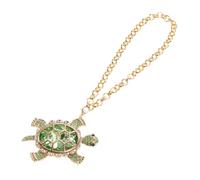 KOMBIUDA Cute Turtle Rearview Mirror Pendant Sparkling Car Charm for Women Decorative Hanging Pendant Whimsical Auto Accessory Luck Ornament for Friends and Family
