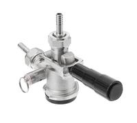 KOMBIUDA D Type Beer Keg Coupler with Pressure Relief Valve Stainless Steel and Brass Draft Beer Dispenser Easy to Tap Prevents Gas Leaks