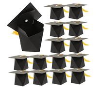 KOMBIUDA Decorative Graduation Party Candy Holder Bachelor's Hat Candy Box 50pcs Set Graduation