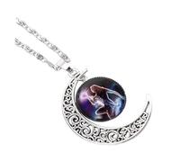 KOMBIUDA Delicate Aquarius Zodiac Necklace for Women Female Neck Jewelry Gift Stylish Twelve Pendant Accessory for Daily Wear and Special Occasions