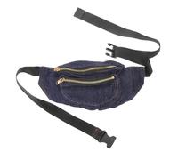 KOMBIUDA Denim Waist Bag Jeans Denim Bum Bags Messenger Bag Dark Straps Fanny Ladies Running Chest Bag Pouch Waist Purse Fabric Woman Bags for Women Shoulder Cross Bum Bag