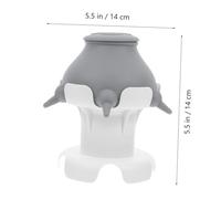 KOMBIUDA Detachable Silicone Puppy Nursing Bowl with Nipples and Stand Safe Milk Feeder for Multiple Puppies Easy to Clean and Suitable for Various Feeding for Growing Pets