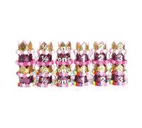KOMBIUDA Digital Headband Baby Flower Birthday Accessory Elastic Band No Odor Lightweight Felt 6.3x6.3x5.9 Inch