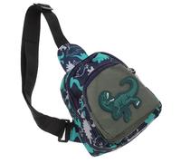 KOMBIUDA Dinosaur Waist Bag Crossbody Shoulder Bag for Boys Material with Cute Cartoon Patterns Comfortable Stitching Fun Gift