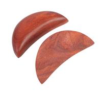 KOMBIUDA Divination Cups Holy Divination Tool Cups 2pcs Yin Yang Wooden with Religious Meaning, Compact Size Brown Retro Style for Hexagrams and Chinese Ornaments