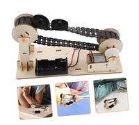 KOMBIUDA DIY Stem Science Kit for Wooden Belt Engineering Assembly Physics Experiments for Elementary Students Safe Materials Home School Learning