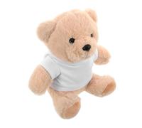 KOMBIUDA DIY Sublimation Plush Bear with Blank T Shirt for Soft and Cuddly Stuffed Animal for Showers Creative Customised for Adults