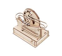 KOMBIUDA DIY Wooden Marble Run Puzzle for Educational Ball Bearing Track Building Kit Creative Stem Activity for Hand-eye Coordination and Imagination Development