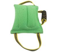 KOMBIUDA Dog Bite Pillow Tug for Medium to Large Breeds with Strong Handles Professional Bite Sleeve Training Equipment for Indoor Outdoor Obedience and Puppy Focus Development in Green